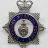 Dewsbury Borough Police Senior Officer's Enamelled Cap Badge - Queen's Crown