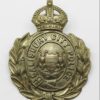 Salisbury City Police Wreath Helmet Plate - King's Crown