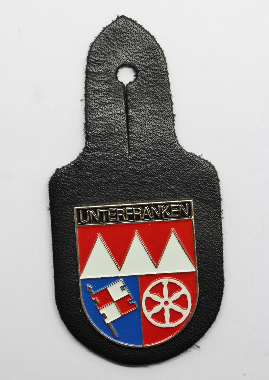 German Unterfranken (Lower Franconia) Bavaria Police Breast Badge Fob