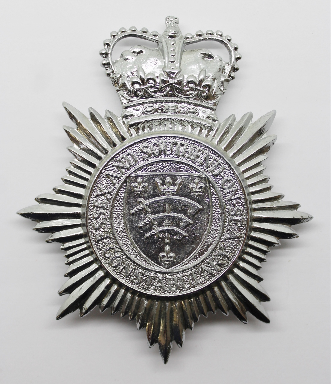 Essex and Southend-on-Sea Constabulary Helmet Plate - Queen's Crown