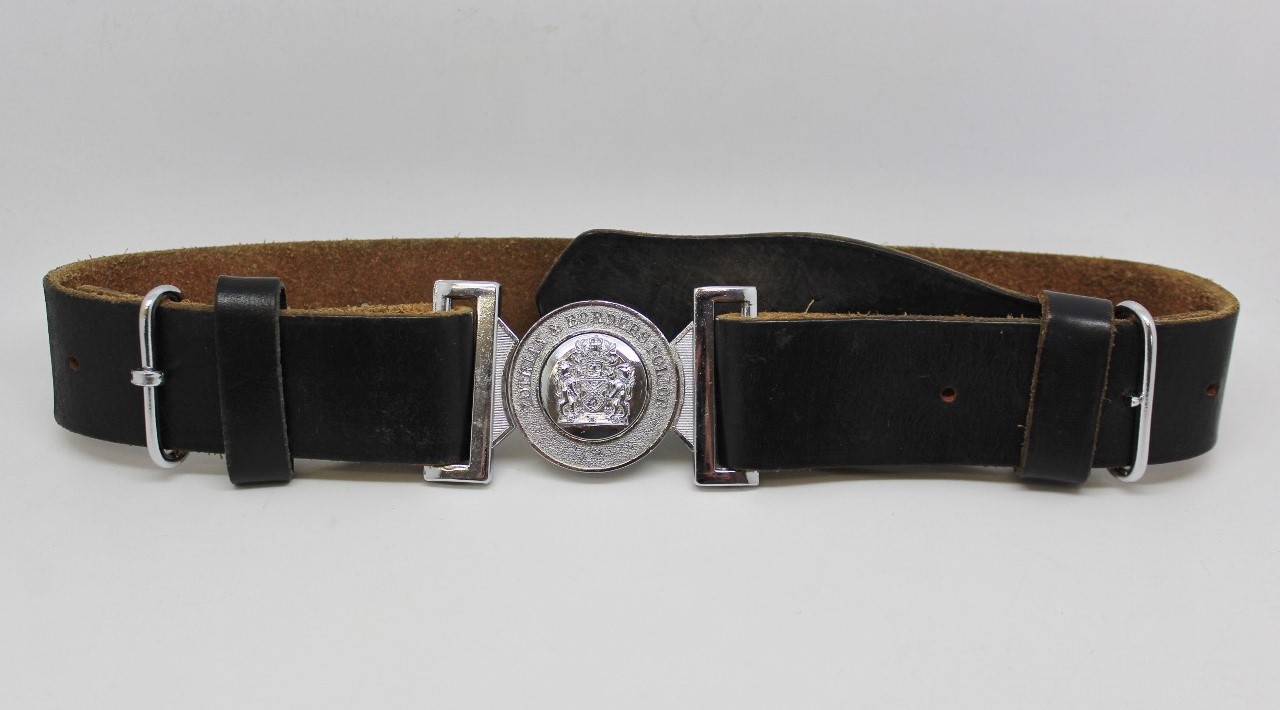Lothian & Borders Police Leather Belt with Chrome Buckle (1975 - 2013)
