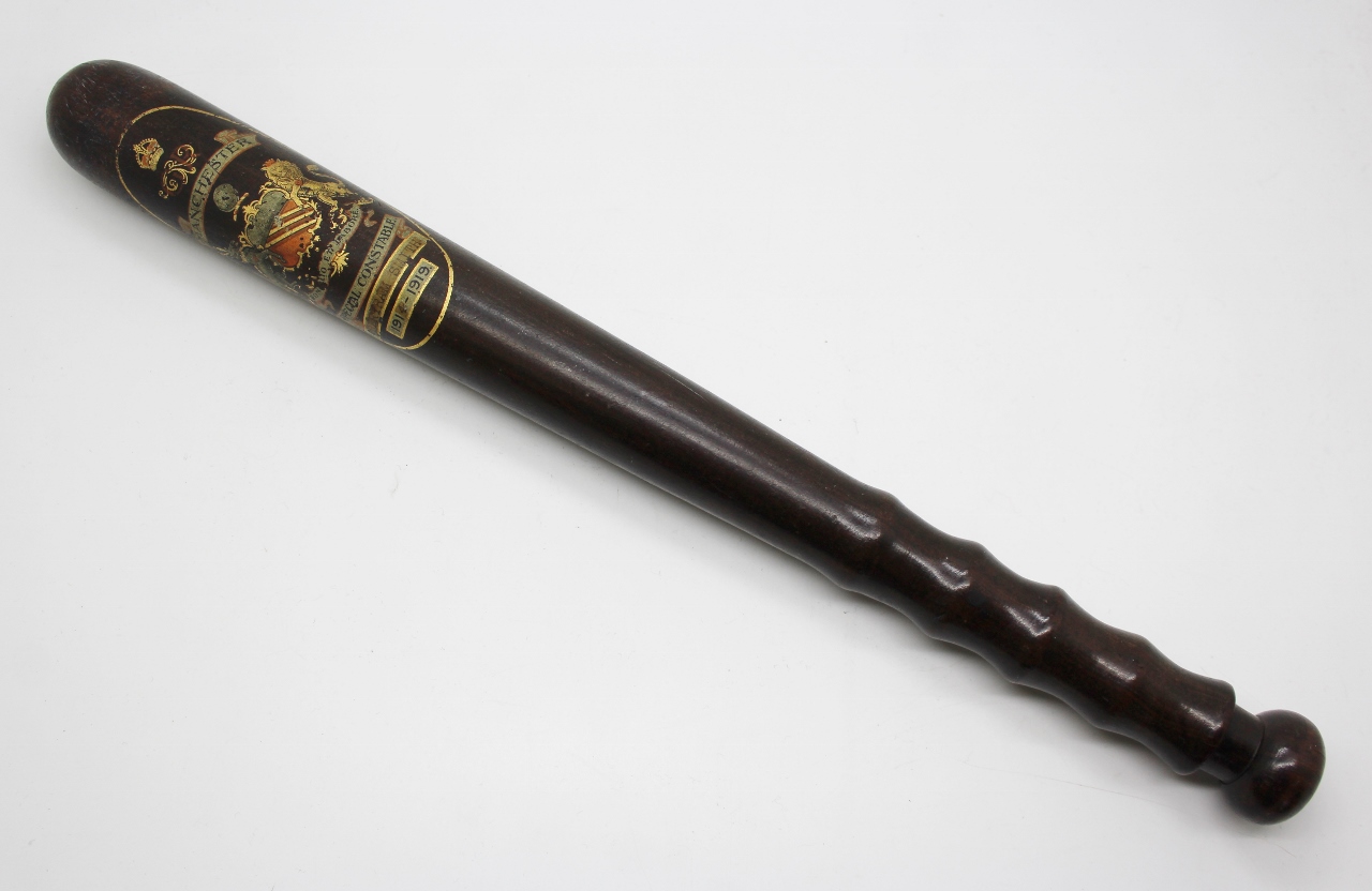 WW1 George V 1914-1918 Manchester Special Constables Truncheon - Bertram Smith