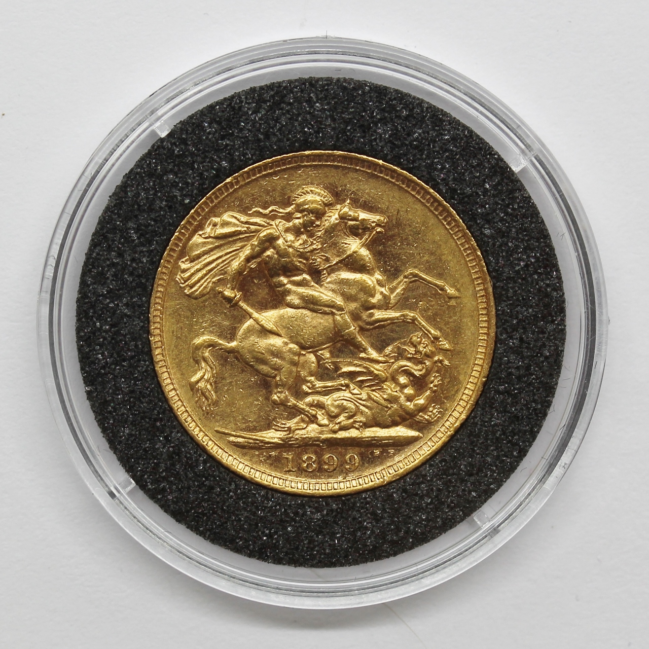 1899 S Victorian 22ct Gold Full Sovereign Coin (Sydney Mint)