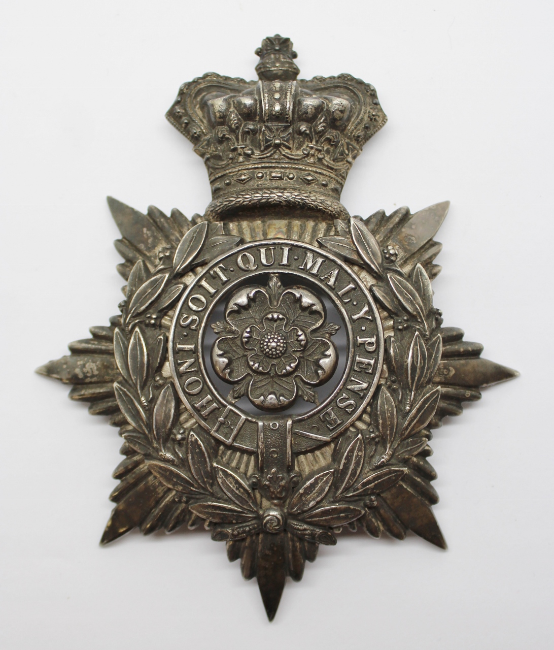 Victorian 4th Administrative Bn. West Riding Volunteer Corps Officer's Helmet Plate