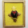 WW2 Imperial Japanese Soldier's Relief Association 3 Legged Crow Badge in Box