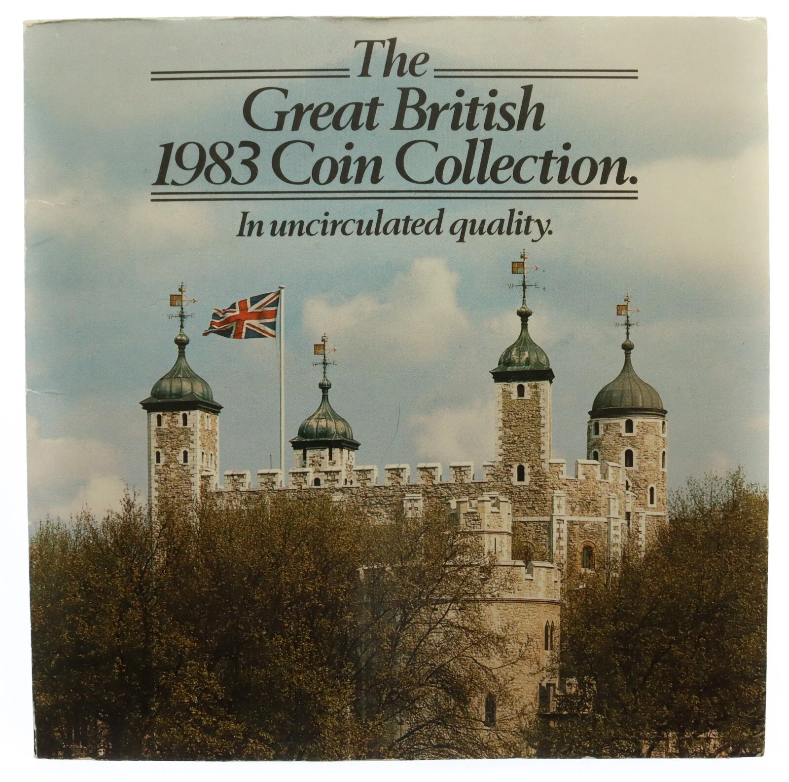 Rare Royal Mint Great British 1983 Coin Collection Uncirculated Coin Set with 'New Pence' Mule Error 2p 